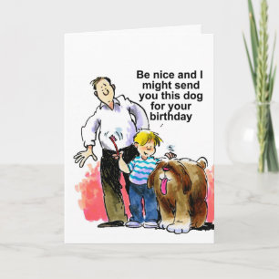 Carte anniversaire drôle