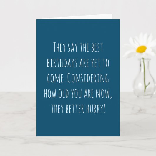 Carte Anniversaire drôle (Petite plante)