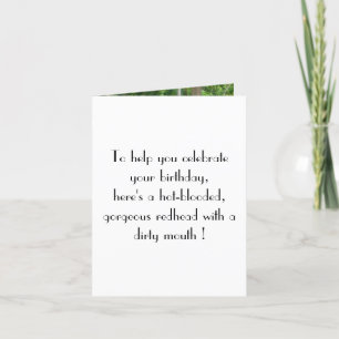 Carte Anniversaire drôle avec la belle femelle