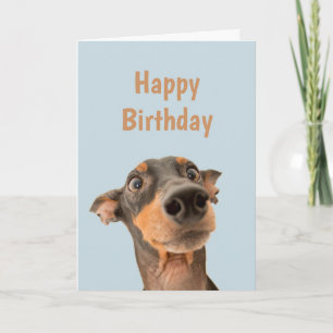 Carte Anniversaire drôle Choqué Chien Humour animal chie