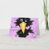 Carte Anniversaire Drôle Dans Love Crow (Devant)