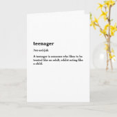Carte Anniversaire drôle de 13 ans | Treize adolescent (Fleur jaune)