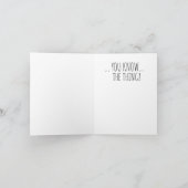 Carte Anniversaire drôle de Biden : Joyeux truc (Intérieur)