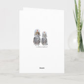 Carte Anniversaire drôle de chats de l'espace (Dos)