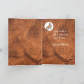 Carte Anniversaire drôle de coyote d'hurlement (Intérieur)