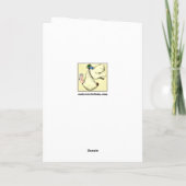 Carte Anniversaire drôle de dépassé (Dos)