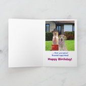 Carte Anniversaire drôle de fils (Intérieur)