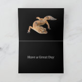 Carte Anniversaire drôle de Gecko Léopard (Intérieur)