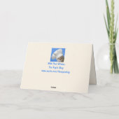 Carte Anniversaire drôle de la vache (Dos)