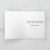 Carte Anniversaire drôle de Noël Père Noël (Intérieur)