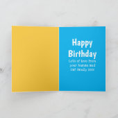 Carte Anniversaire drôle de papa chat fait maison - Créa (Intérieur)