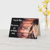 Carte Anniversaire drôle de Redneck Cartoon (Fleur jaune)