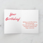 Carte Anniversaire drôle de singe (Intérieur)