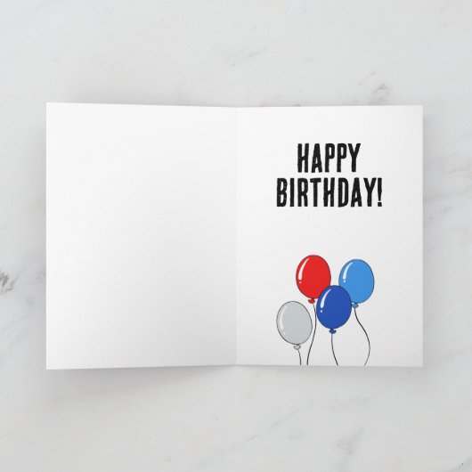 Carte Anniversaire drôle de Tim Walz - Balz au Walz (Intérieur)