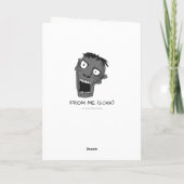 Carte Anniversaire drôle de Zombie (Dos)