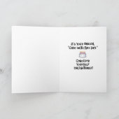 Carte Anniversaire drôle des Lumières (Intérieur)