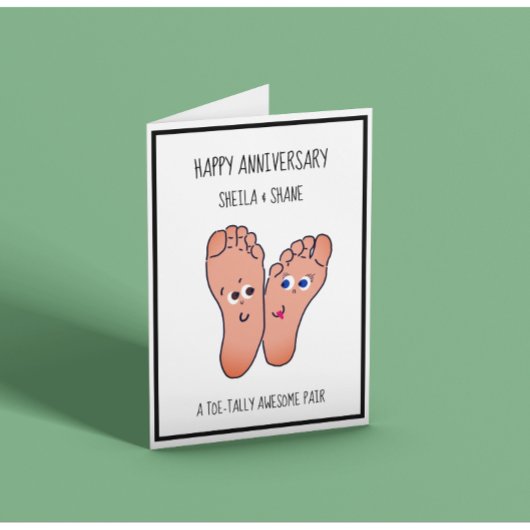 Carte Anniversaire drôle des pieds