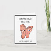 Carte Anniversaire drôle des pieds (Devant)