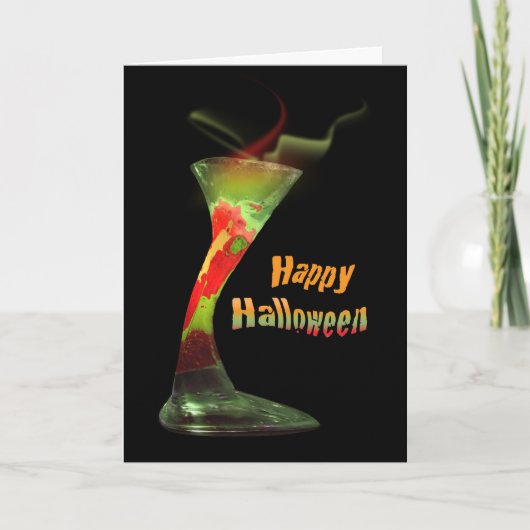Carte Anniversaire drôle d'Halloween (Devant)