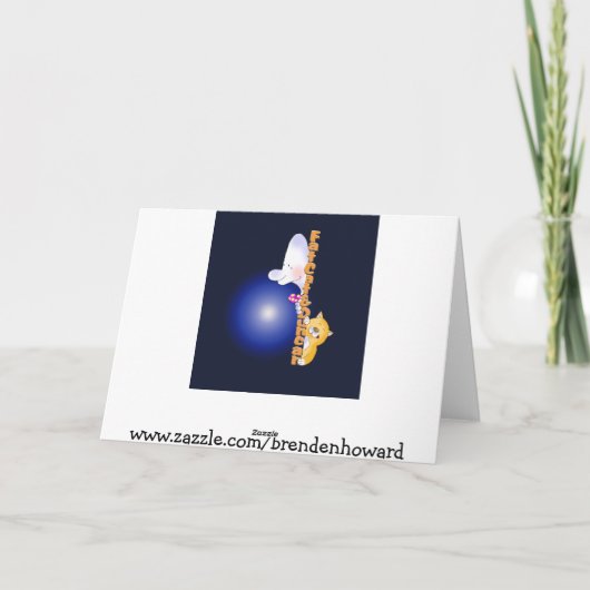 Carte Anniversaire drôle d'obstacle (Dos)