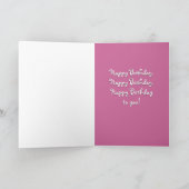 Carte Anniversaire drôle du singe (Intérieur)