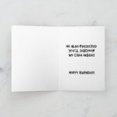 Carte Anniversaire drôle du singe (Intérieur)