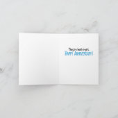 Carte Anniversaire drôle et mignon du chien et du chat (Intérieur)