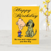 Carte Anniversaire drôle femme divorcée (Fleur jaune)