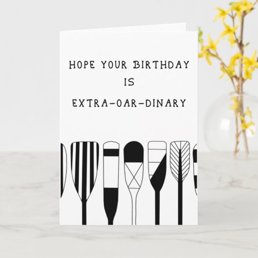 Carte Anniversaire - Drôle - Imprimable - Blanc -  (Fleur jaune)