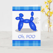 Carte Anniversaire Drôle, Oh, Poo Désolé Je L'Ai Entendu (Fleur jaune)