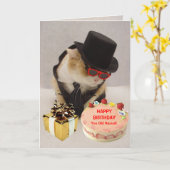 Carte Anniversaire drôle personnalisé (Fleur jaune)