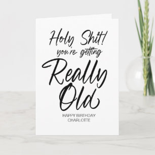 Carte Anniversaire drôle Rude Joyeux Anniversaire pour A