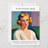 Carte Anniversaire Drôle Sarcastique (Devant)