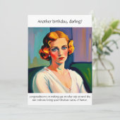 Carte Anniversaire Drôle Sarcastique (Debout devant)