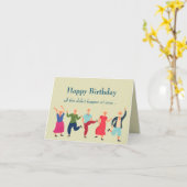 Carte Anniversaire drôle sur la colline (Fleur jaune)