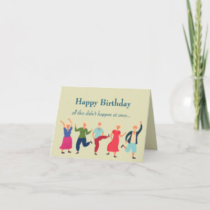 Carte Anniversaire drôle sur la colline