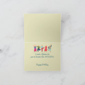 Carte Anniversaire drôle sur la colline (Intérieur)