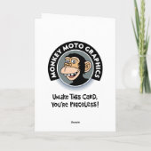 Carte Anniversaire drôle "Vous n'êtes pas vieux" (Dos)