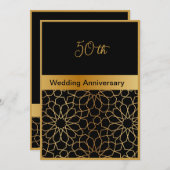carte anniversaire du 50e mariage (Devant / Derrière)