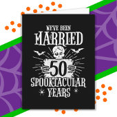 Carte Anniversaire du 50e Mariage de Spooktacular d'Hall