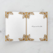 Carte Anniversaire du 50e Mariage d'or blanc (Intérieur)