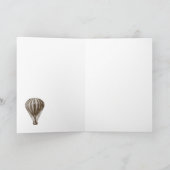 Carte Anniversaire du ballon à air chaud (Intérieur)