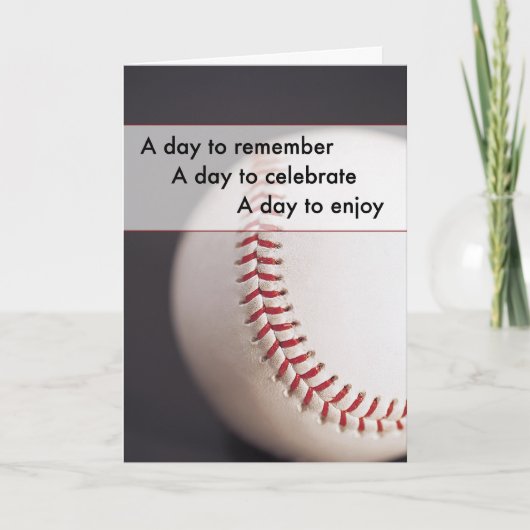 Carte Anniversaire du base-ball 3970 (Devant)