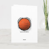 Carte Anniversaire du basket-ball (Dos)