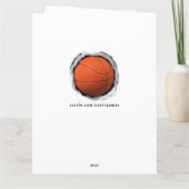 Carte Anniversaire du basket-ball (Dos)
