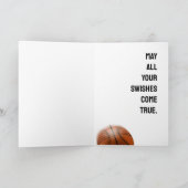 Carte Anniversaire du basket-ball (Intérieur)