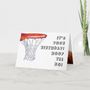 Carte Anniversaire du basket-ball