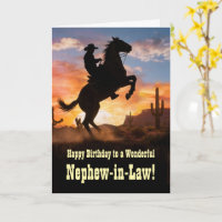 Anniversaire du beau-fils avec cow-boy occidental