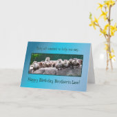 Carte Anniversaire du beau-frère avec des loutres (Fleur jaune)