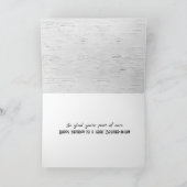 Carte Anniversaire du beau-frère sur Birch Tree (Intérieur)